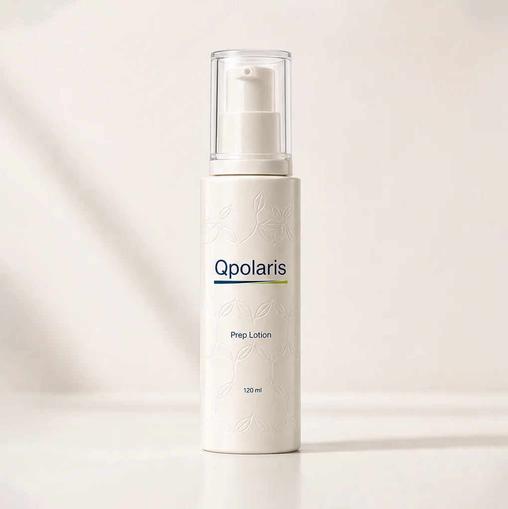 Barrier Cream packshot concept for the third step of the Qpolaris core line